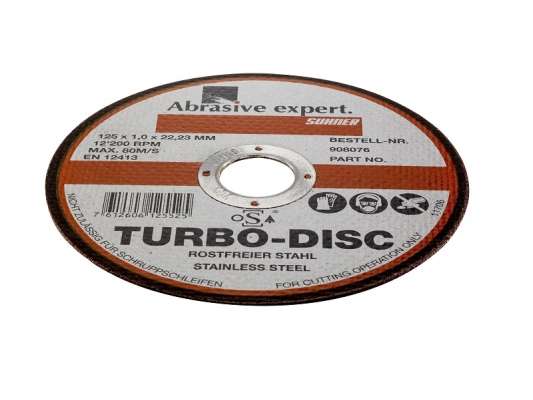 Disc de taiat otel si inox  Model Turbo Disc