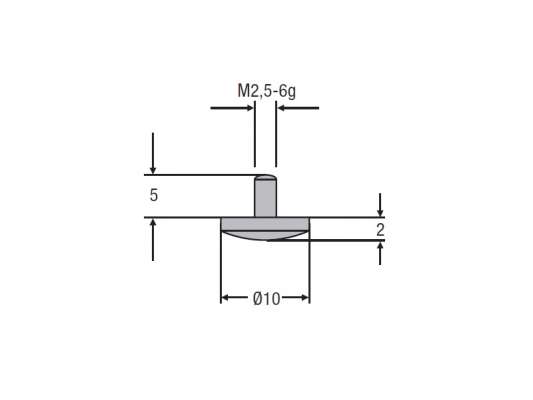 Insertii de masurare M2.5 nodel 0710 -3