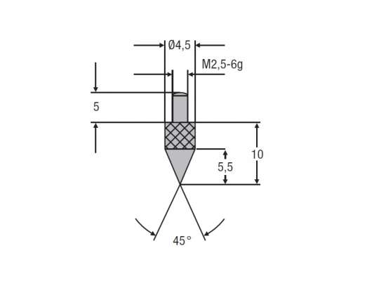 Insertii de masurare M2.5 nodel 0710 -4