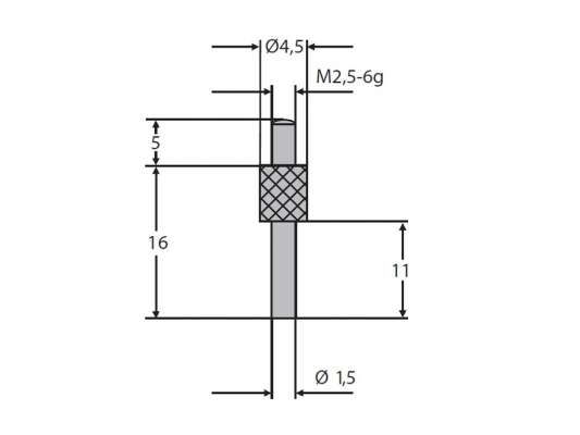 Insertii de masurare M2.5 nodel 0710 -5