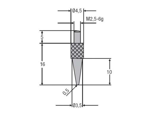 Insertii de masurare M2.5 nodel 0710 -6