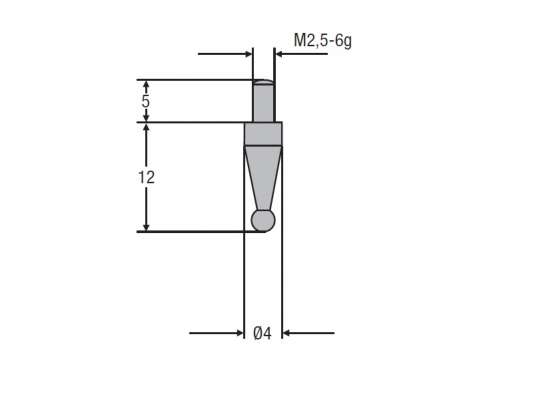 Insertii de masurare M2.5 nodel 0710 -8