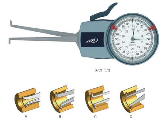 Ceasuri comparatoare cu palpatori pentru masurare interior-exterior